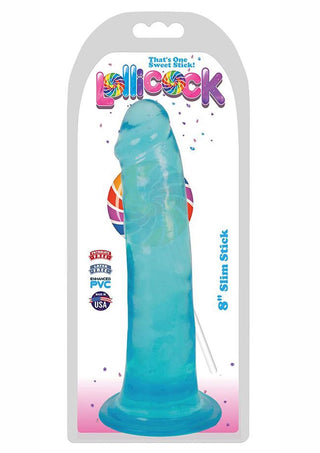 Lollicock Stim Stick Dildo - Berry Ice/Blue - 8in