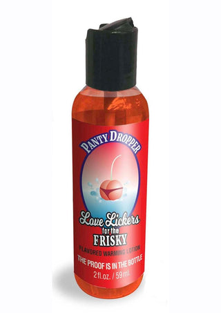 Love Lickers Cherry Flavored Warming Massage Oil 2oz - Panty Dropper