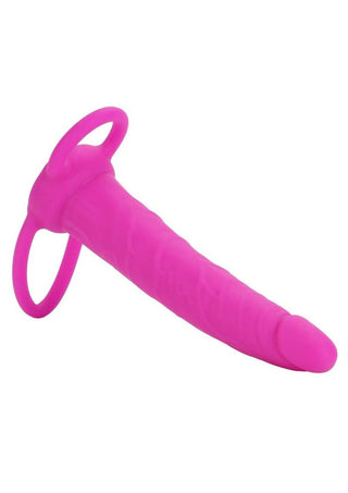 Love Rider Silicone Dual Penetrator Dildo Cock Ring