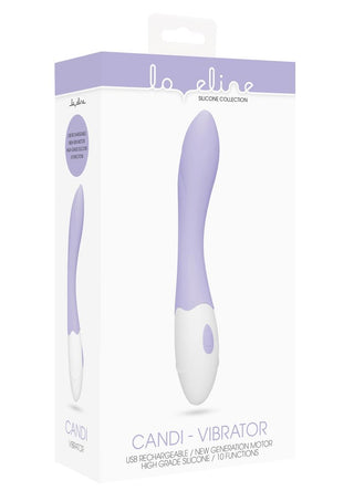 Loveline Candi Silicone Rechargeable Virbrator - Purple