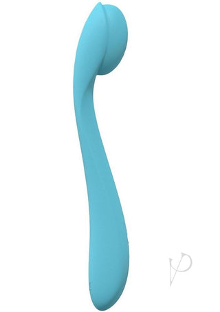 Loveline Juicy Silicone Rechargeable 10 Speed Flexible Vibe - Blue