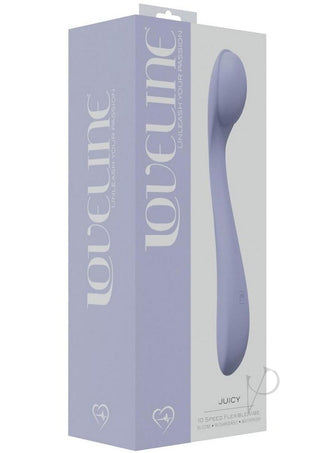 Loveline Juicy Silicone Rechargeable 10 Speed Flexible Vibe - Lavender