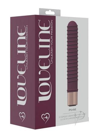 Loveline Poise Rechargeable 10 Speed Mini-Vibe - Burgundy