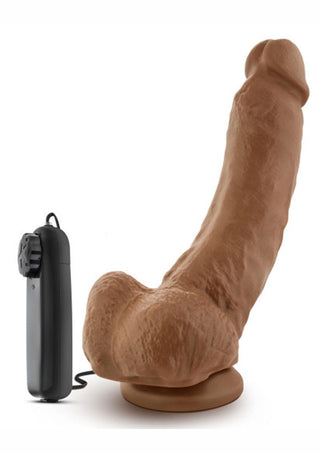 Loverboy The Boxer Vibrating Cock with Balls - Caramel - 9in