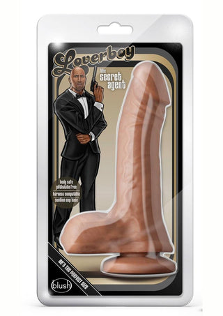 Loverboy The Secret Agent Dildo - Caramel/Mocha - 8in