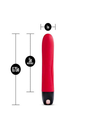 Lush Maya G-Spot Rechargeable Silicone Vibrator - Scarlet