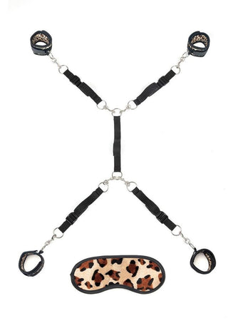 Lux Fetish Bed Spreader - Animal Print/Leopard - 7 Piece Set