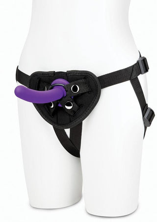 Lux Fetish Strap-On Harness and Silicone Dildo