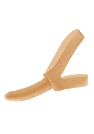 Lux Fetish The Original Facilitator Face Strap-On with Dildo - Cream/Vanilla