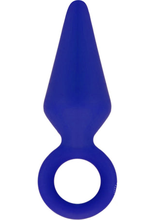 Luxe Candy Rimmer Silicone Butt Plug - Blue/Indigo - Small