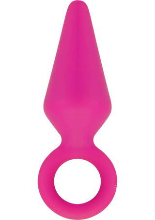 Luxe Candy Rimmer Silicone Butt Plug - Pink - Small