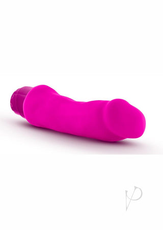 Luxe Marco Vibrating Silicone Dildo - Pink - 7.75in