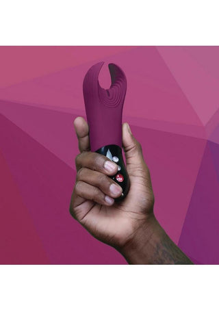 Manta Silicone Vibrating Sleeve - Garnet