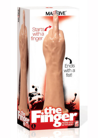 Massive The Finger Fisting Trainer Probe - Flesh/Vanilla - 14in