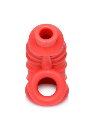 Master Series Crimson Chamber Silicone Chastity Cage