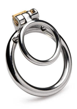 Master Series Locked Cock Stainless Steel Locking Cock and Ball Ring