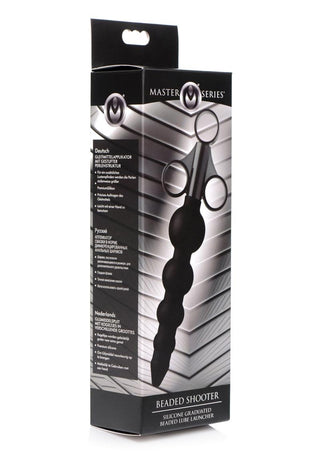 Master Series Silicone Graduated Beads Lubricant Launcher - Black