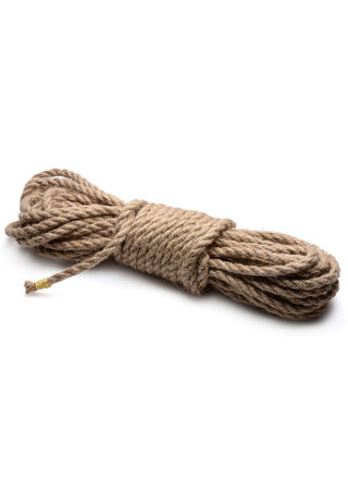 Master Series Sub-Tied Hemp Bondage Rope - Brown - 10m/32.8ft