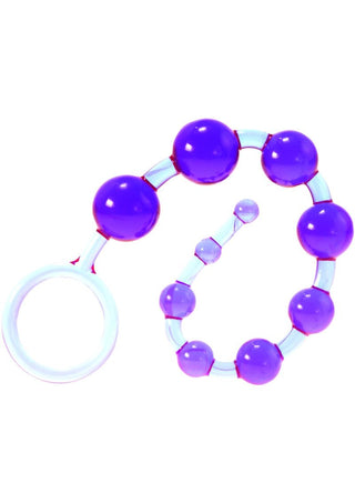 ME YOU US Dragons Tail Anal Beads - Purple/Violet