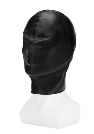 ME YOU US Full Coverage Hood Pu Leather Bondage Hood - Black