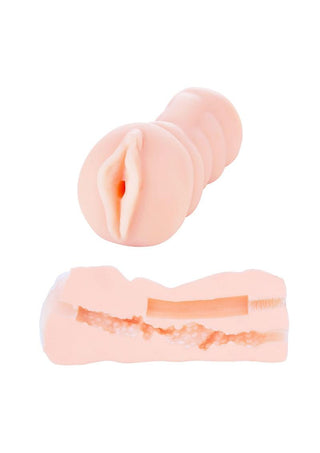 ME YOU US Mini Vicki Mini Realistic Masturbator - Pussy - Flesh/Vanilla