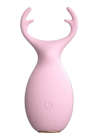 ME YOU US Wild Pleasure Antlers Vibe Rechargeable Silicone Stimulator - Pink