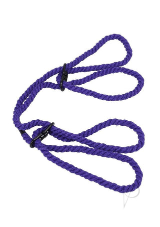 Merci Restrain 6mm Hemp Wrist Or Ankle Cuffs - Purple