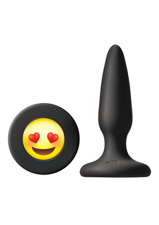 Moji's #Ily Silicone Tapered Mini Anal Plug - Black