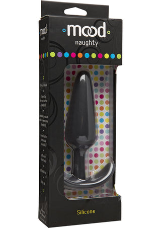 Mood Naughty 1 Silicone Anal Plug - Black - XLarge