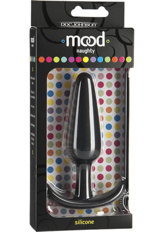 Mood Naughty 1 Silicone Anal Plug - Black - Large