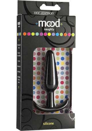 Mood Naughty 1 Silicone Anal Plug - Black - Medium