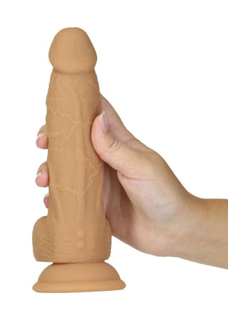 Naked Addiction Silicone Rechargeable Vibrating and Rotating Dildo with Remote Control