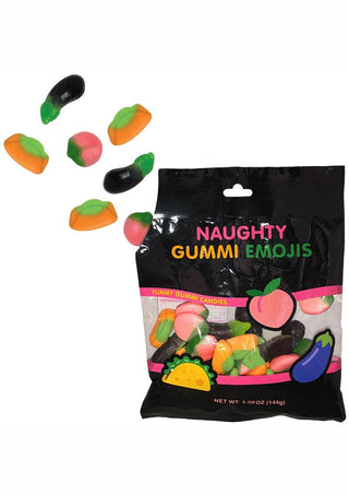 Naughty Emoji Gummies Assorted Flavors - Multicolor - 32 Per Bag