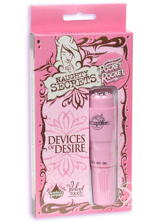 Naughty Secrets Devices Of Desire Pocket Rocket Waterproof - Pink - 4in