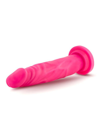 Neo Dual Density Dildo - Neon Pink/Pink - 7.5in