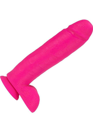 Neo Elite Silicone Dual Density Dildo with Balls