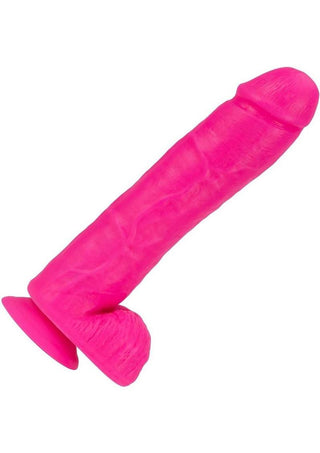 Neo Elite Silicone Dual Density Dildo with Balls