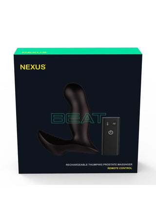 Nexus Beat Remote Control Rechargeable Silicone Prostate Thumper - Black