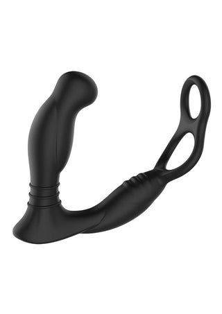 Nexus Simul8 Rechargeable Silicone Prostate Edition Vibrating Dual Motor Anal Cock and Ball - Black