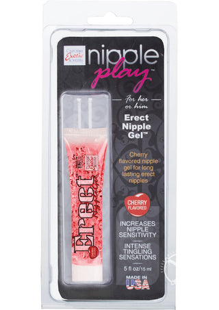 Nipple Play Erect Nipple Gel Cherry Flavor - .5oz