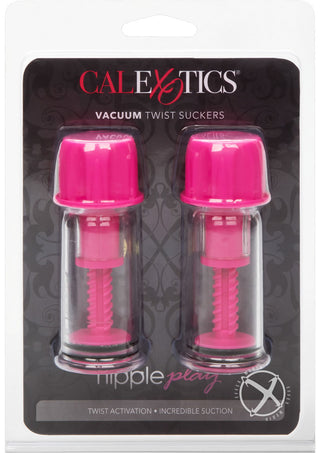 Nipple Play Vacuum Twist Suckers - Pink