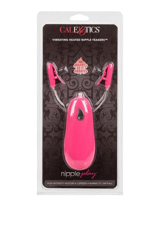 Nipple Play Vibrating Warming Nipple Teasers - Pink/Purple