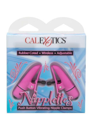 Nipplettes Virbrating Nipple Clamps - Pink