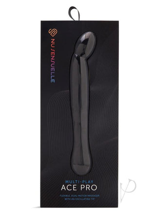 Nu Sensuelle Ace Pro Prostate and G-Spot Rechargeable Silicone Vibrator - Black