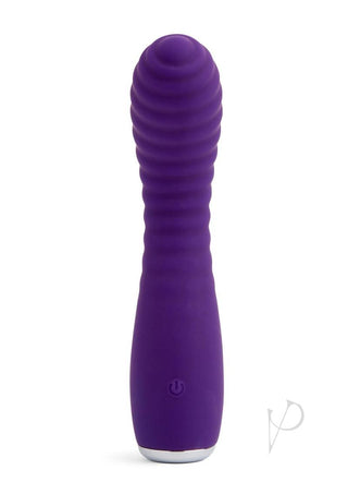 Nu Sensuelle Lola Nubii Flexibile Rechargeable Silicone Warming Vibrator - Purple/Silver