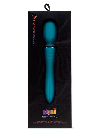 Nu Sensuelle Mika Nubii Rechargeable Silicone Mini Wand - Blue