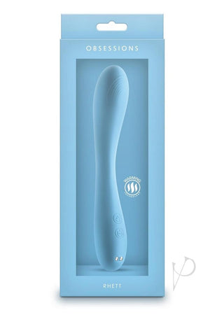 Obsessions Rhett Rechargeable Silicone Vibrator - Blue