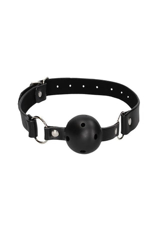 Ouch! Ball Gag with Leather Straps