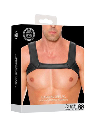 Ouch! Neoprene Harness - Black - Large/XLarge