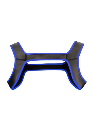 Ouch! Neoprene Harness - Blue - Medium/Small